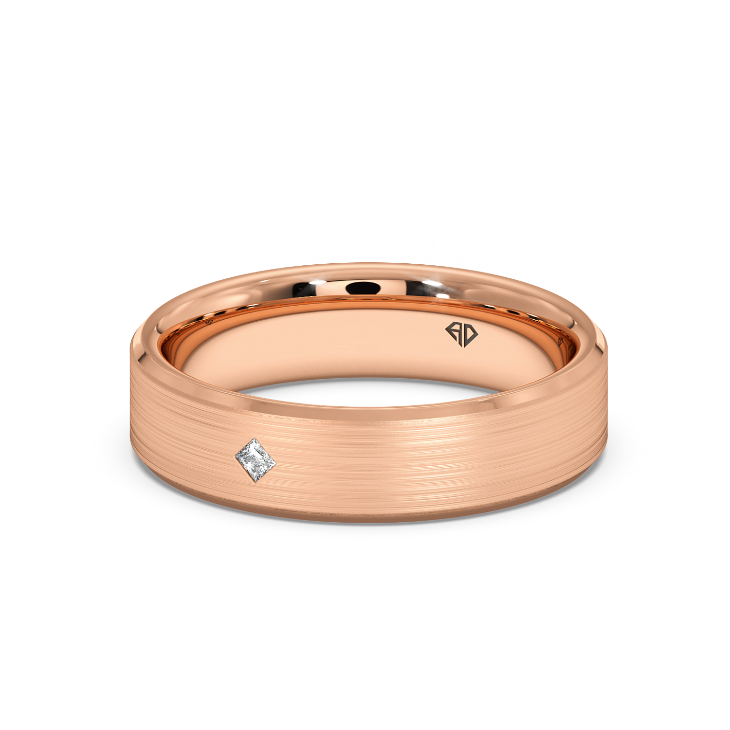 18K Rose Gold LT5RB25 Diamond Wedding Band