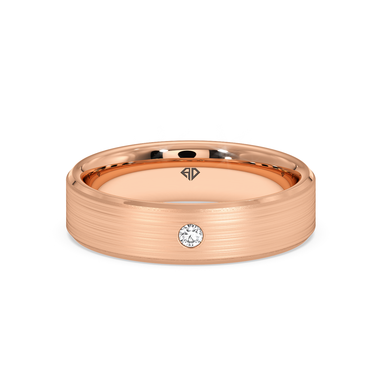 18K Rose Gold LT5RB27 Diamond Wedding Band