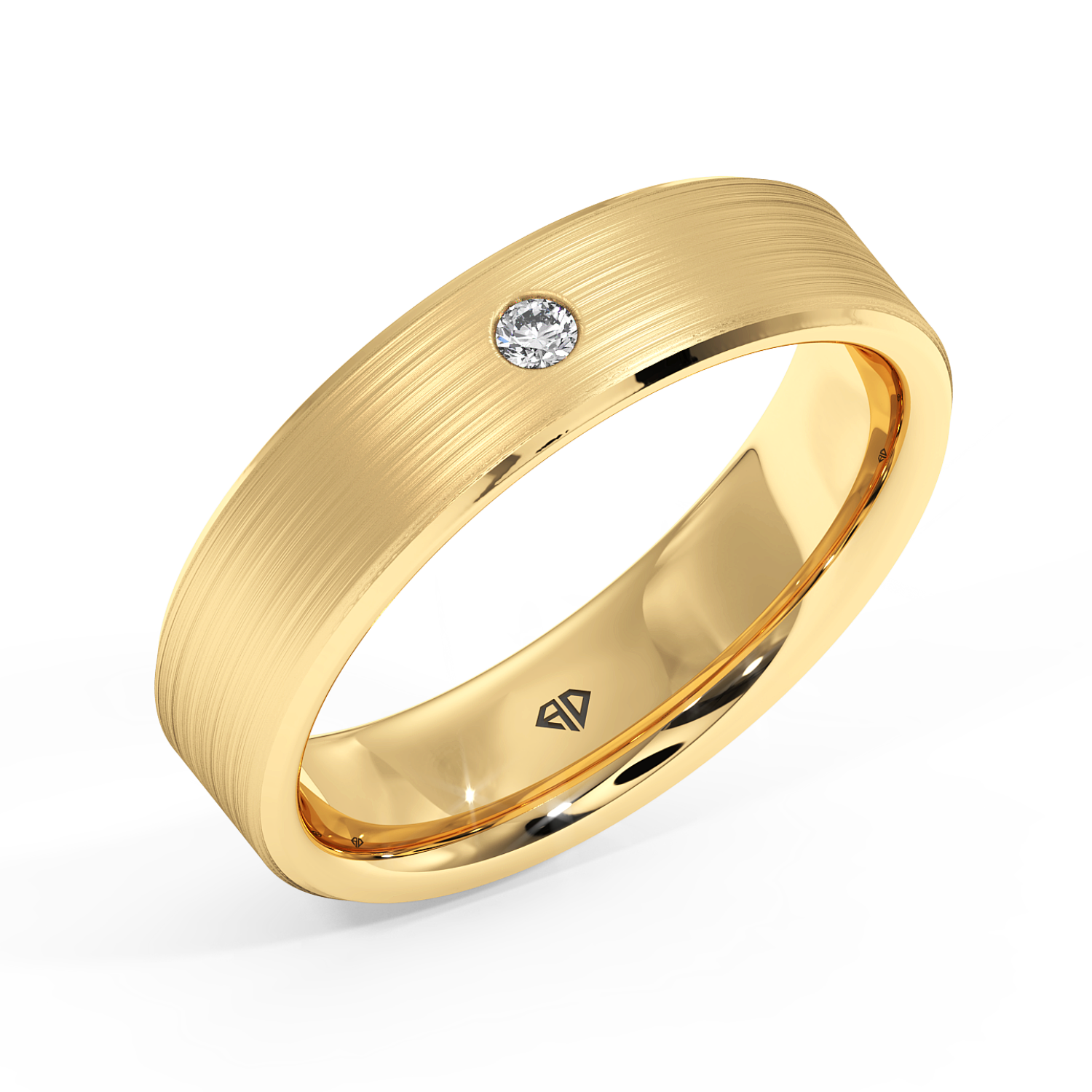 18K Yellow Gold LT5RB27 Diamond Wedding Band