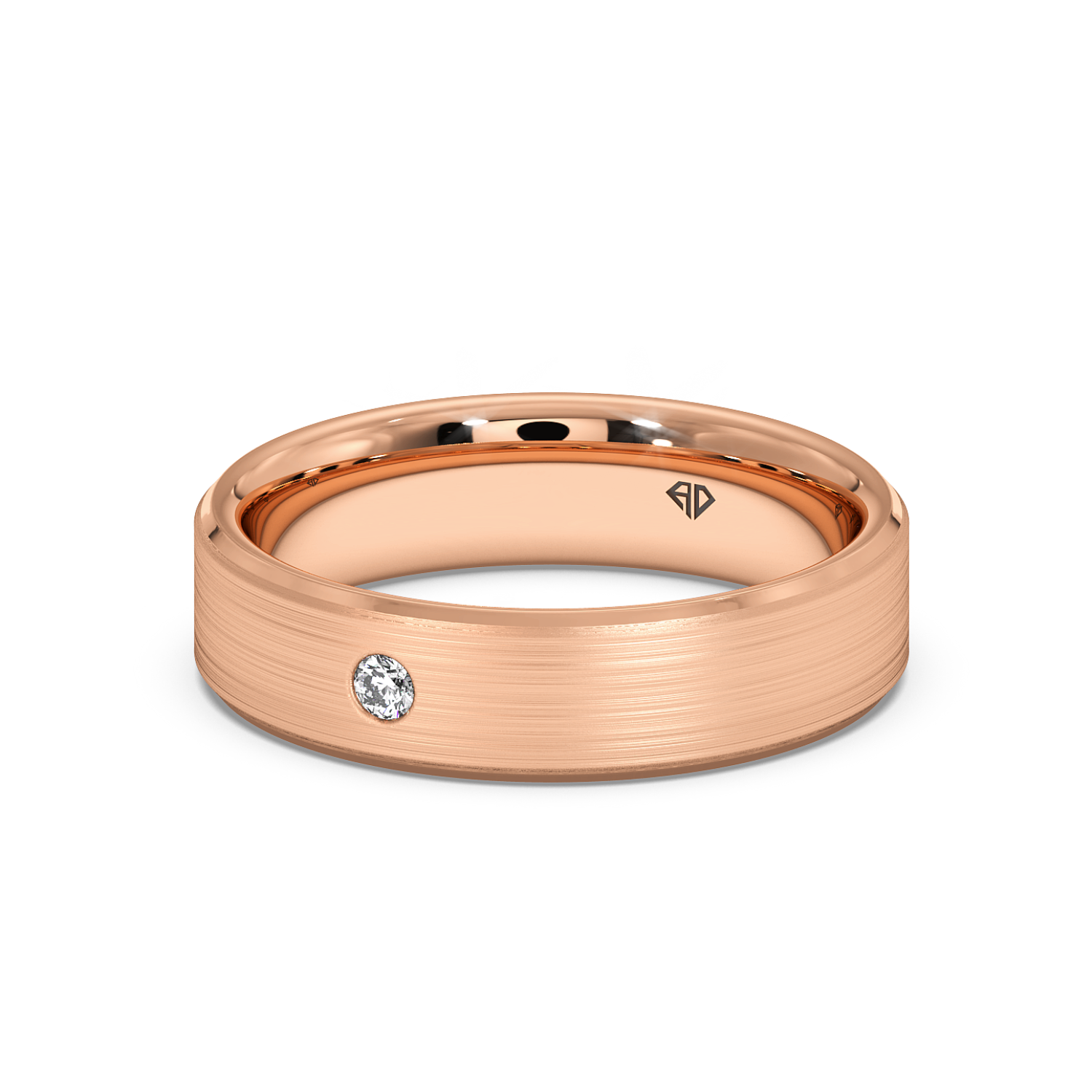 18K Rose Gold LT5RB27 Diamond Wedding Band