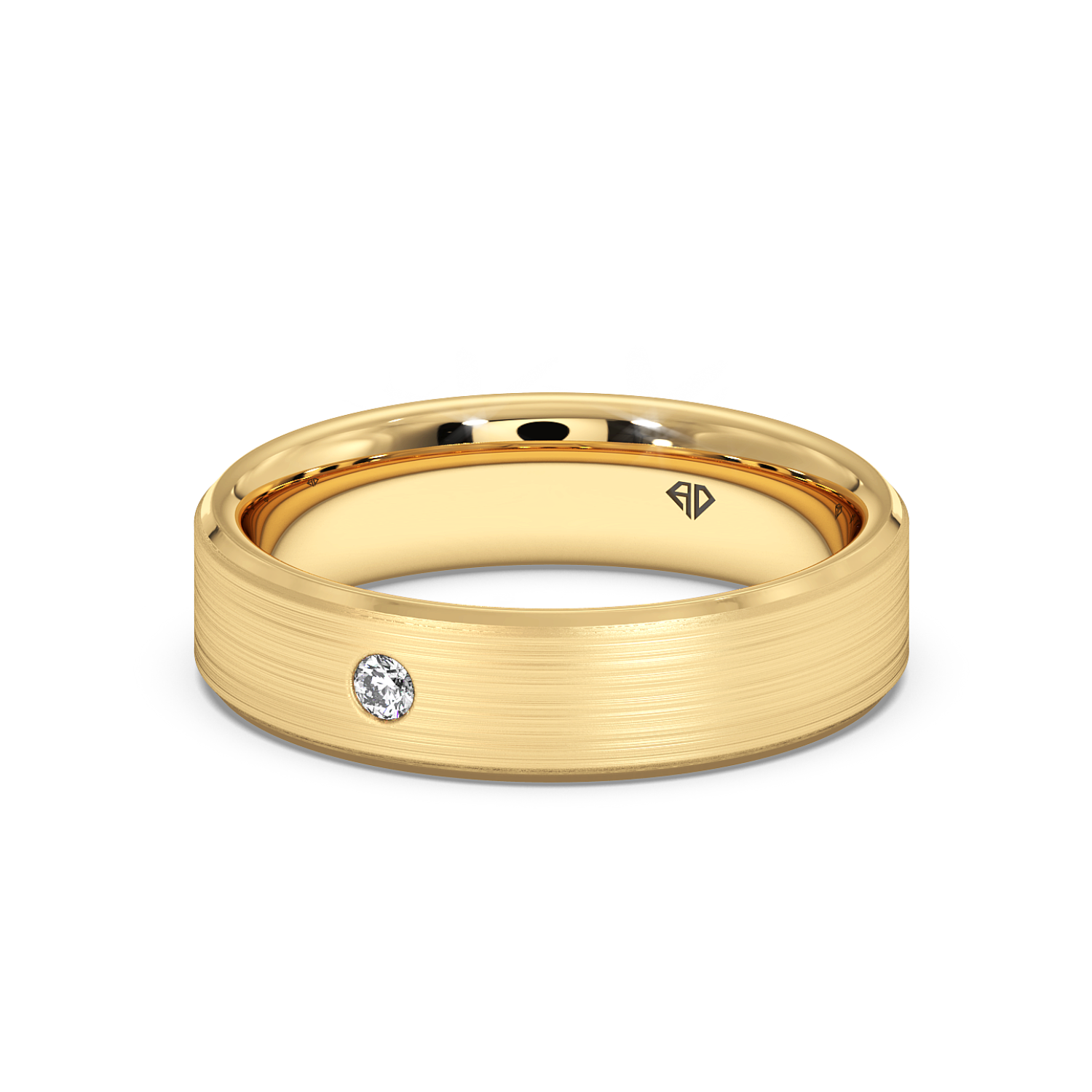 9K Yellow Gold LT5RB27 Diamond Wedding Band