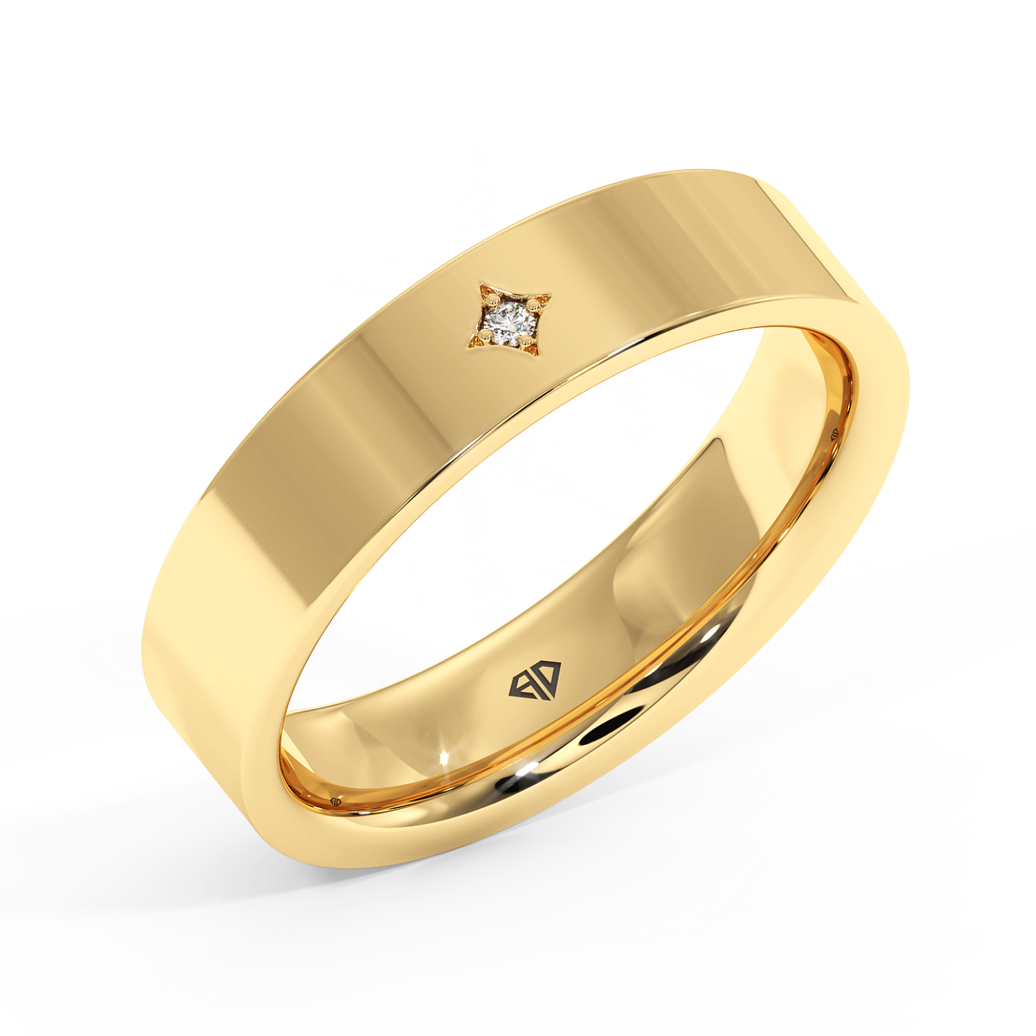 18K Yellow Gold LT5RB32 Diamond Wedding Band