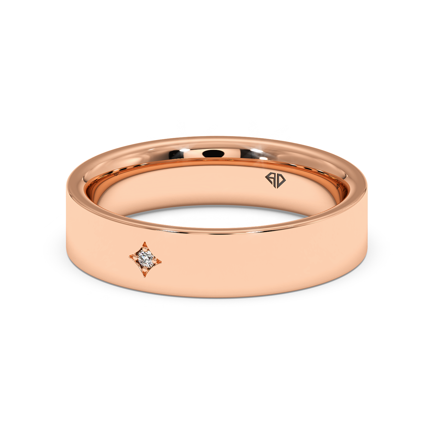 18K Rose Gold LT5RB32 Diamond Wedding Band