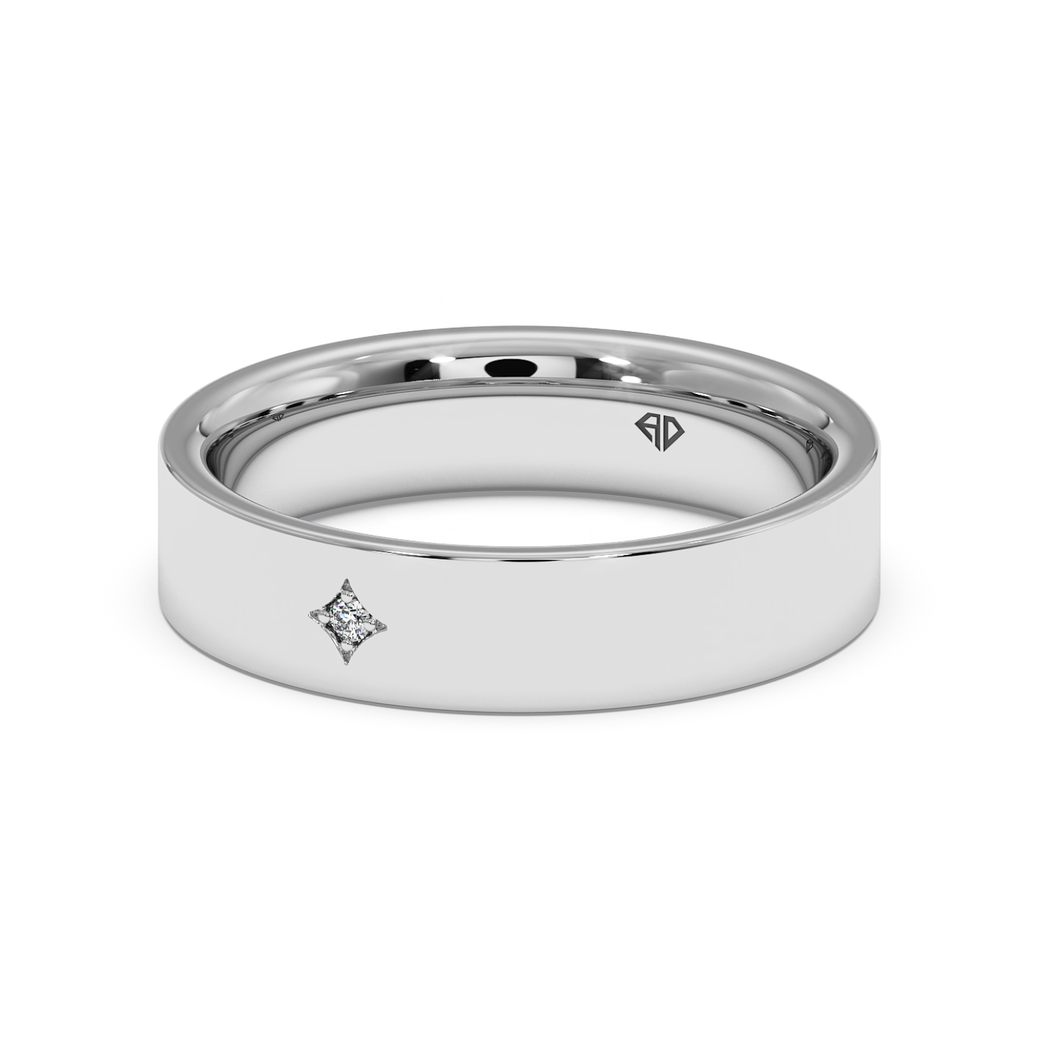 Platinum LT5RB32 Diamond Wedding Band