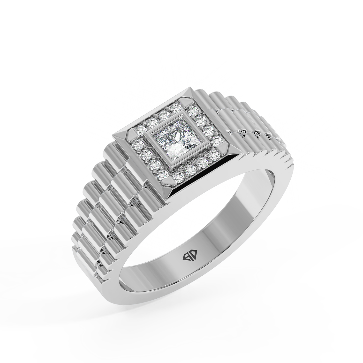 18K White Gold LT5RB34 Segnet Ring