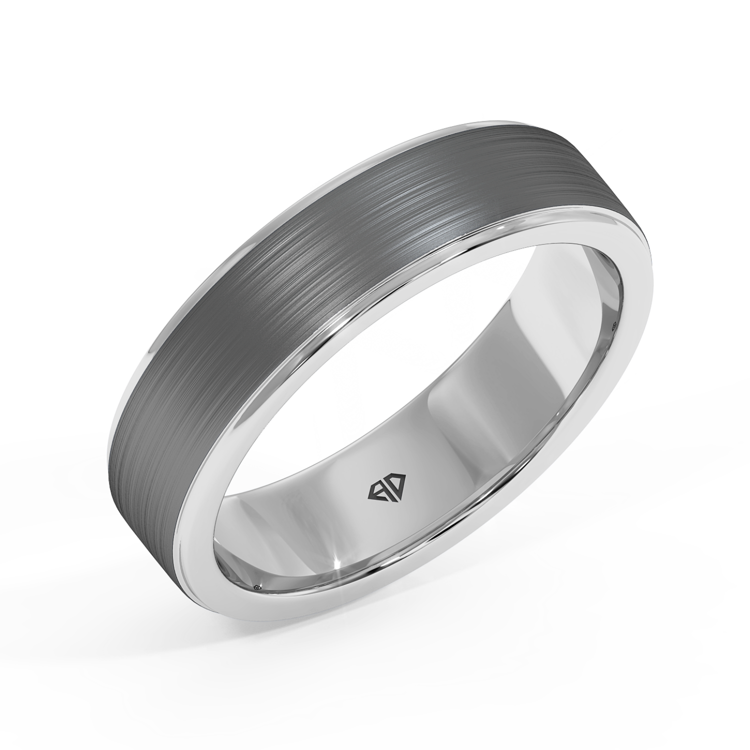 18K White Gold LT5RB5 Wedding Band