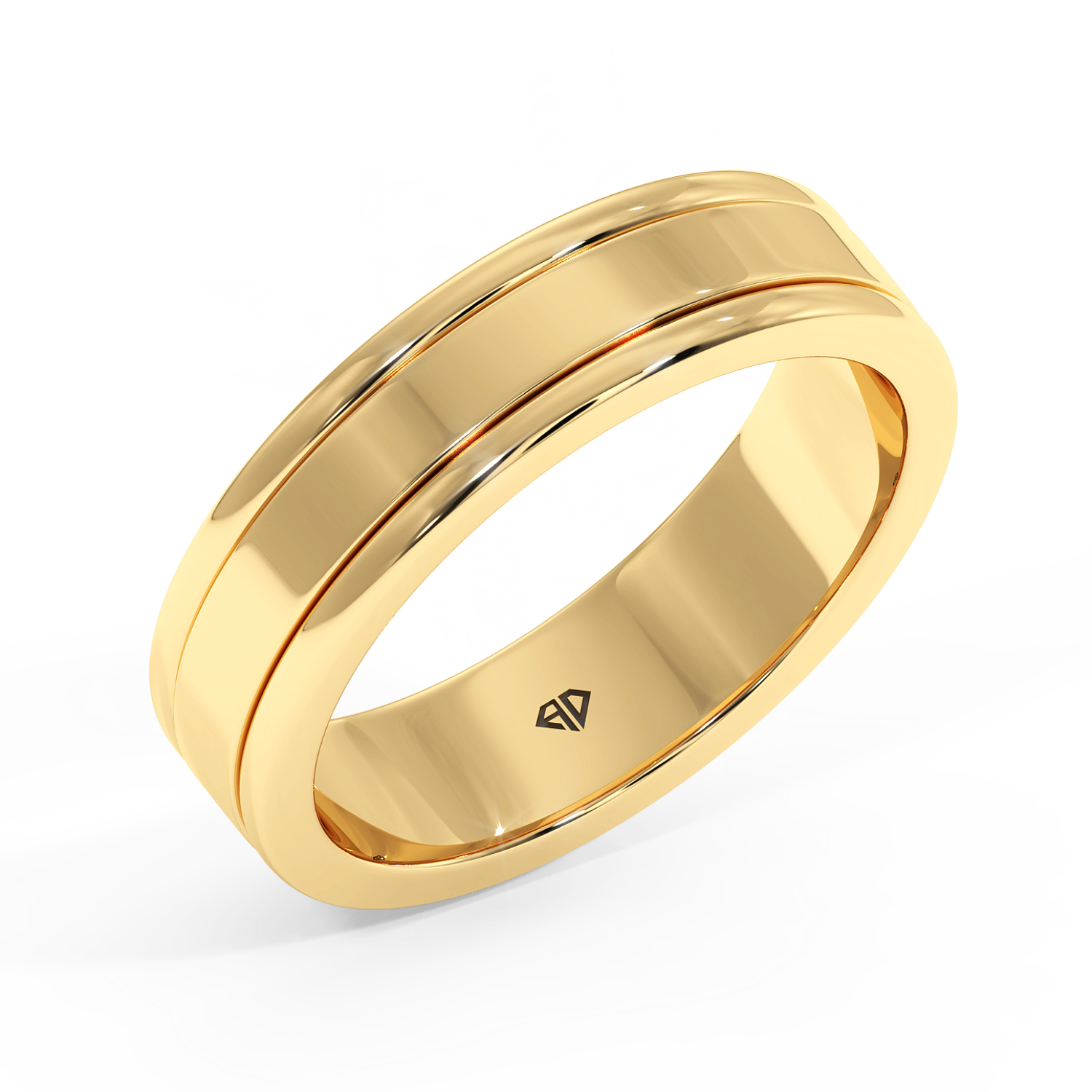 18K Yellow Gold LT5RB6 Wedding Band