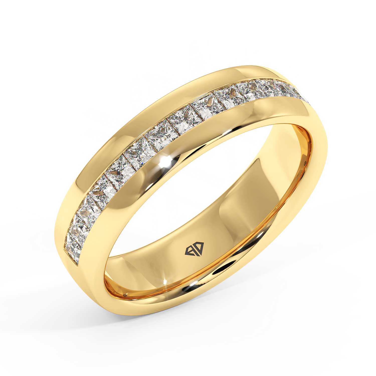 9K Yellow Gold LT5RB8 Diamond Wedding Band