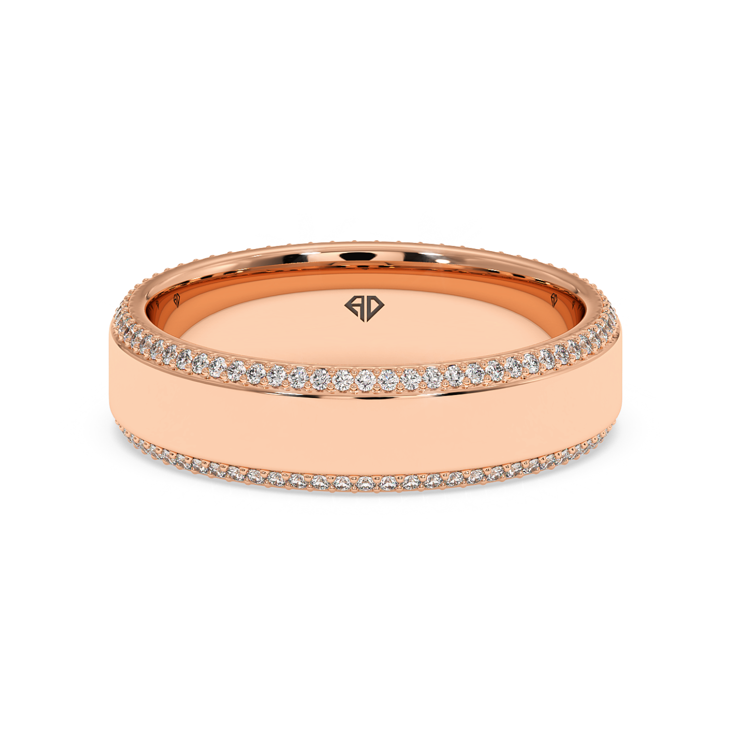 9K Rose Gold LT5RB9 Diamond Wedding Band