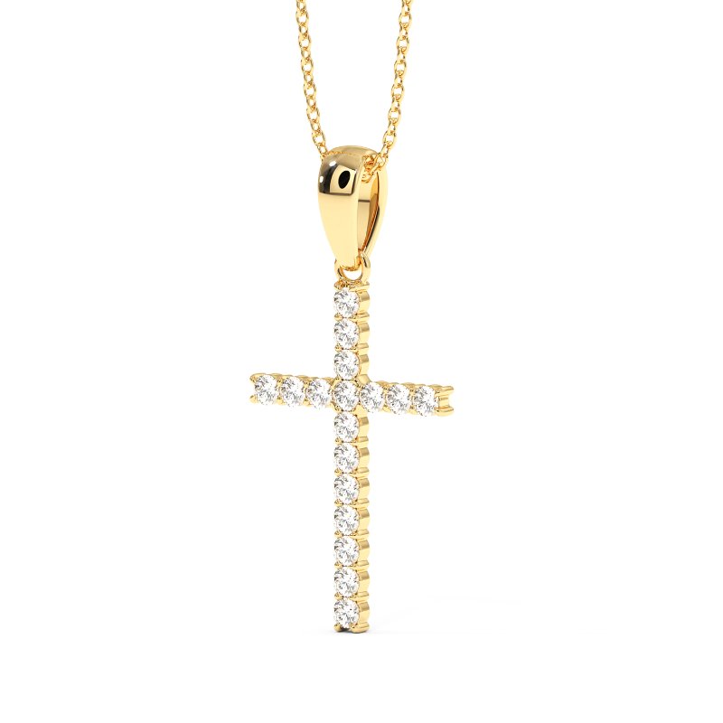 18K Yellow Gold Mary Pendant