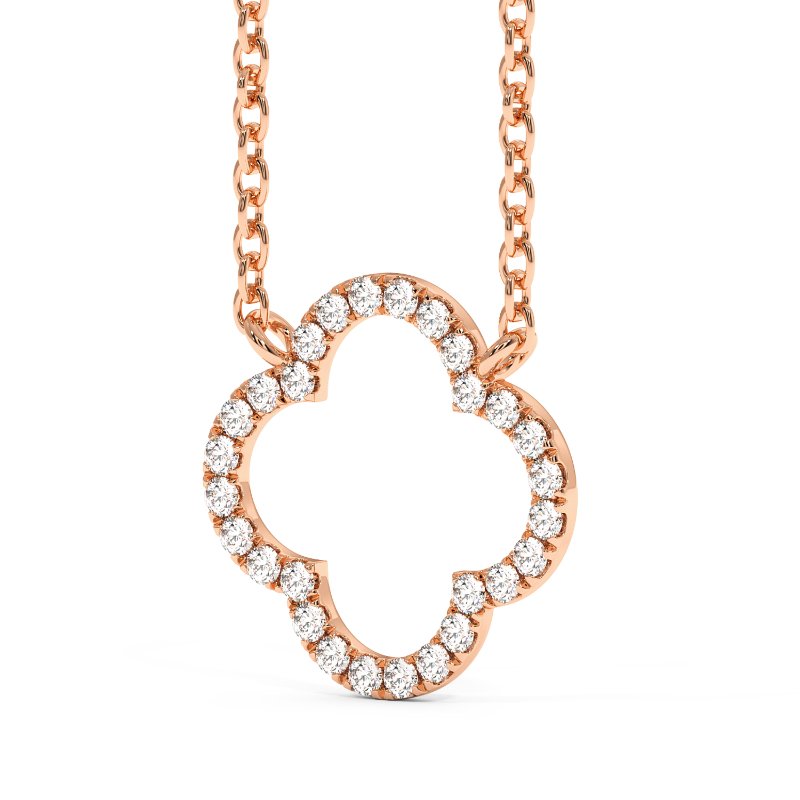 18K Rose Gold Lucky Pendant