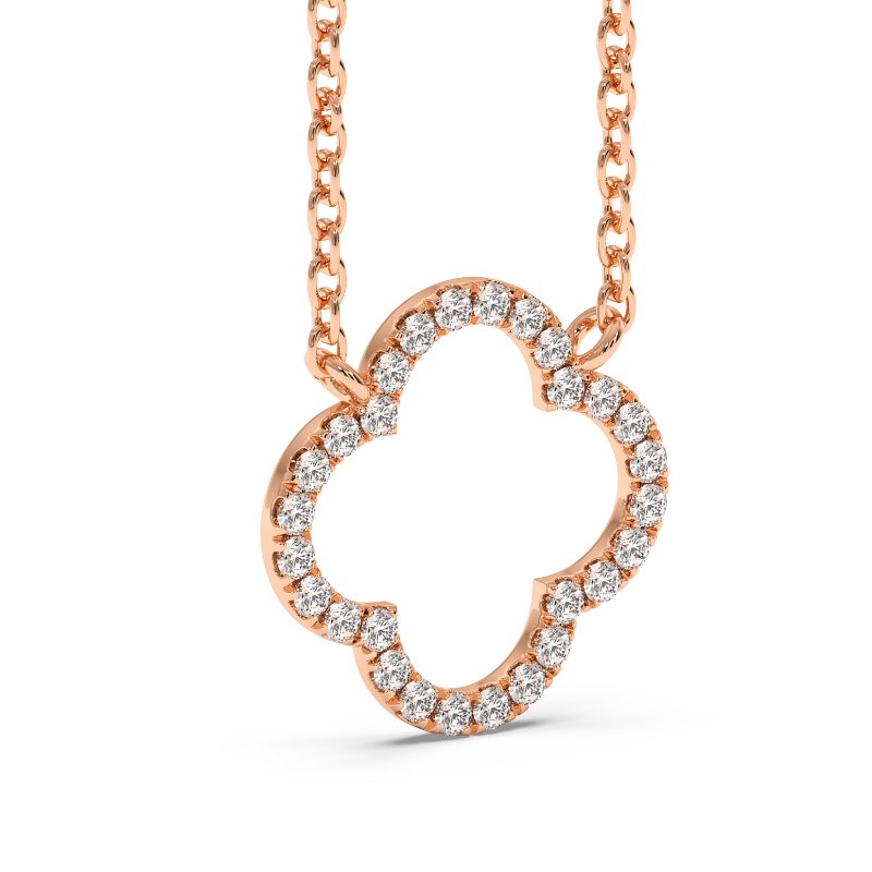 18K Rose Gold Lucky Pendant