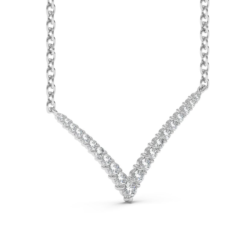 18K White Gold Havana Necklace