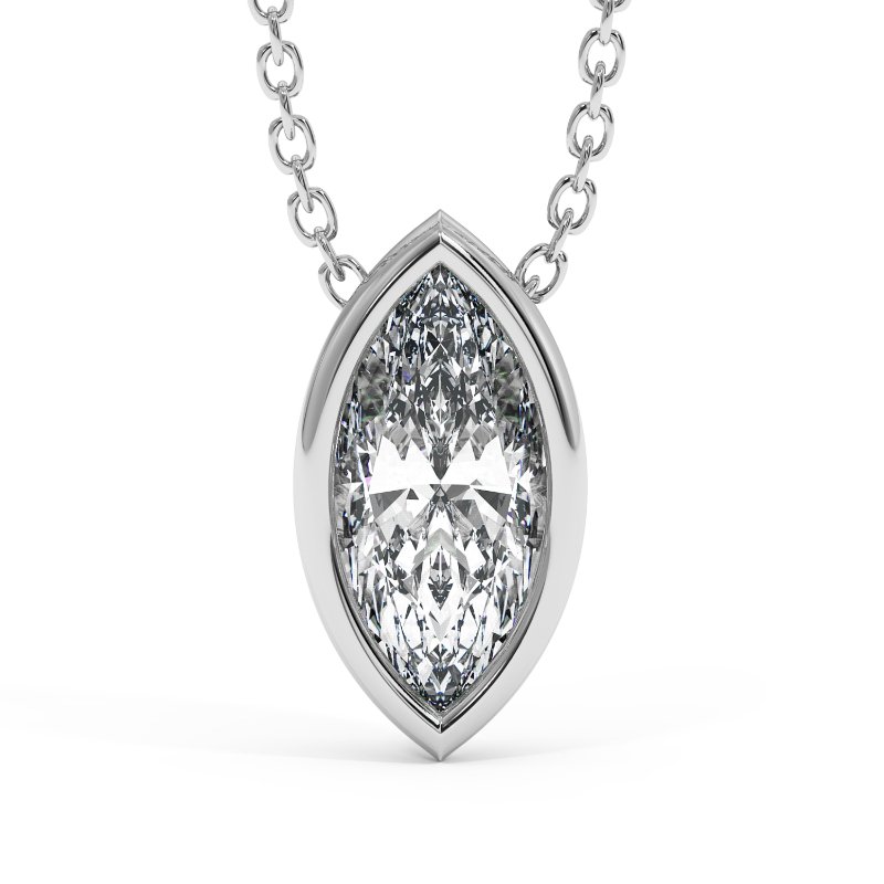 18K White Gold Sabrina Necklace