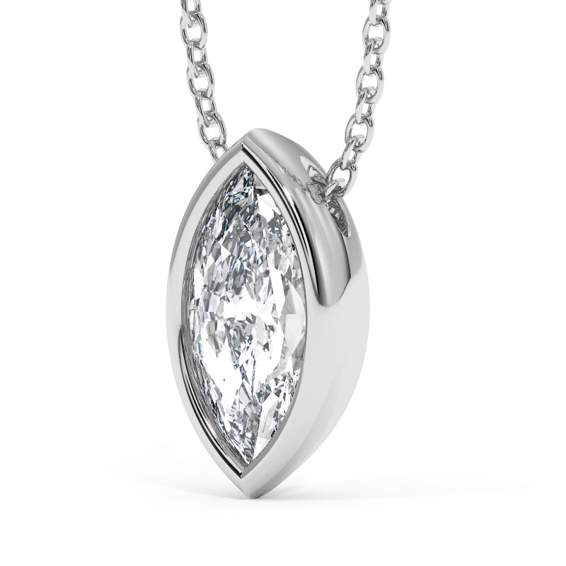 18K White Gold Sabrina Necklace