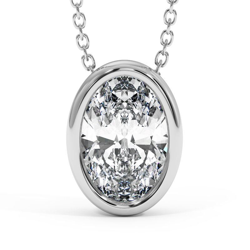 18K White Gold Sabrina Necklace