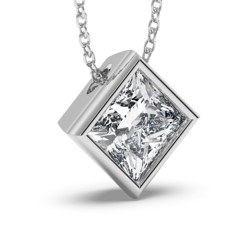 18K White Gold Sabrina Necklace