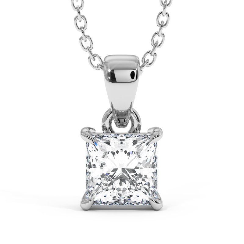 18K White Gold Savannah Pendant