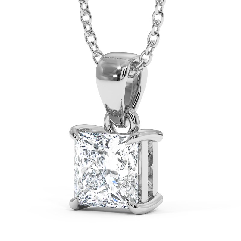 18K White Gold Savannah Pendant