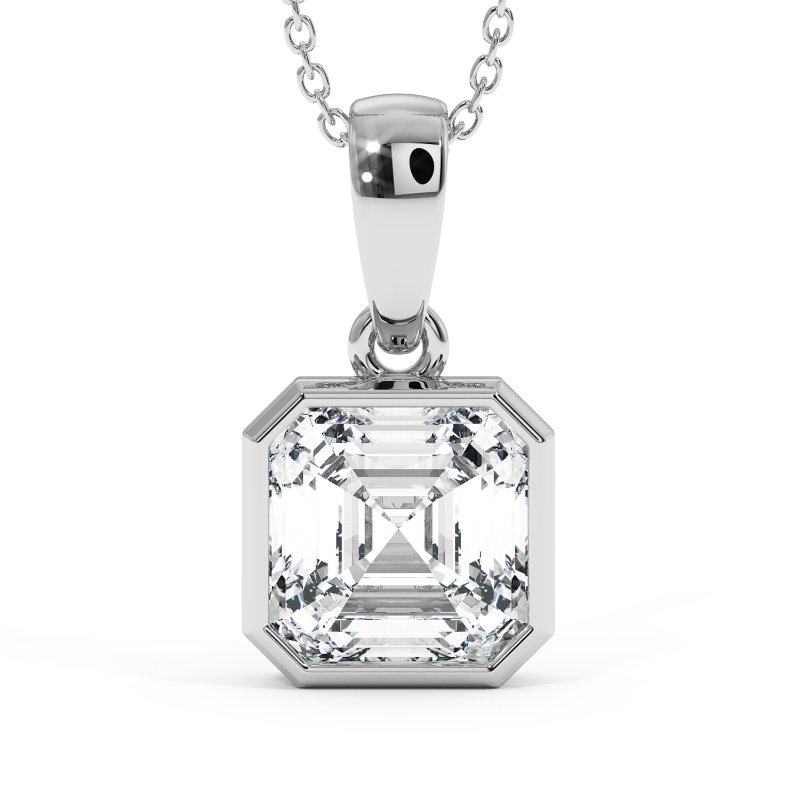 18K White Gold Charlotte Pendant