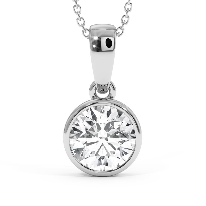 18K White Gold Charlotte Pendant