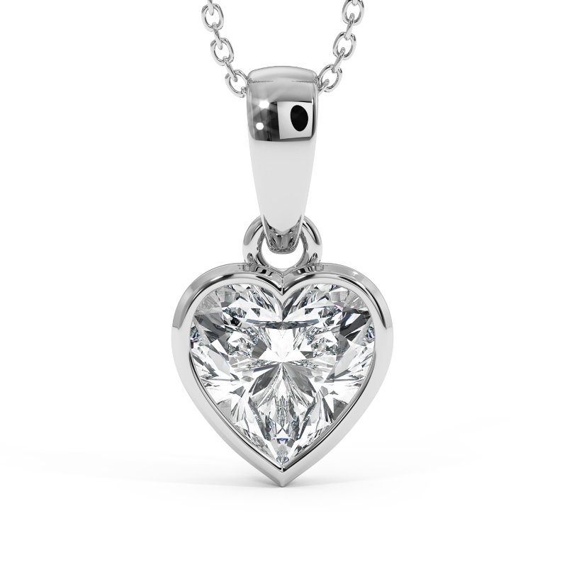 18K White Gold Charlotte Pendant