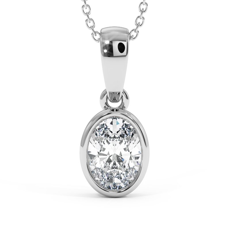 18K White Gold Charlotte Pendant