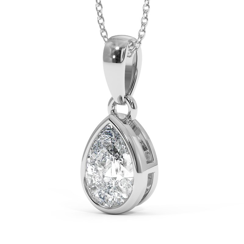 18K White Gold Charlotte Pendant