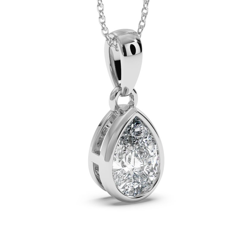 18K White Gold Charlotte Pendant