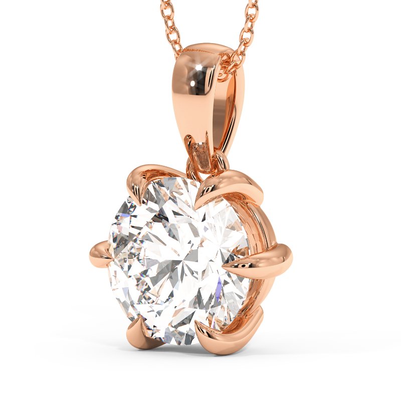 18K Rose Gold Brooke Pendant