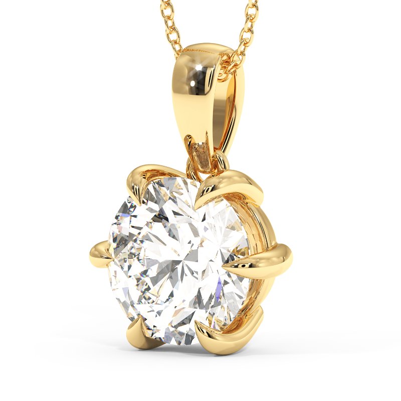 18K Yellow Gold Brooke Pendant