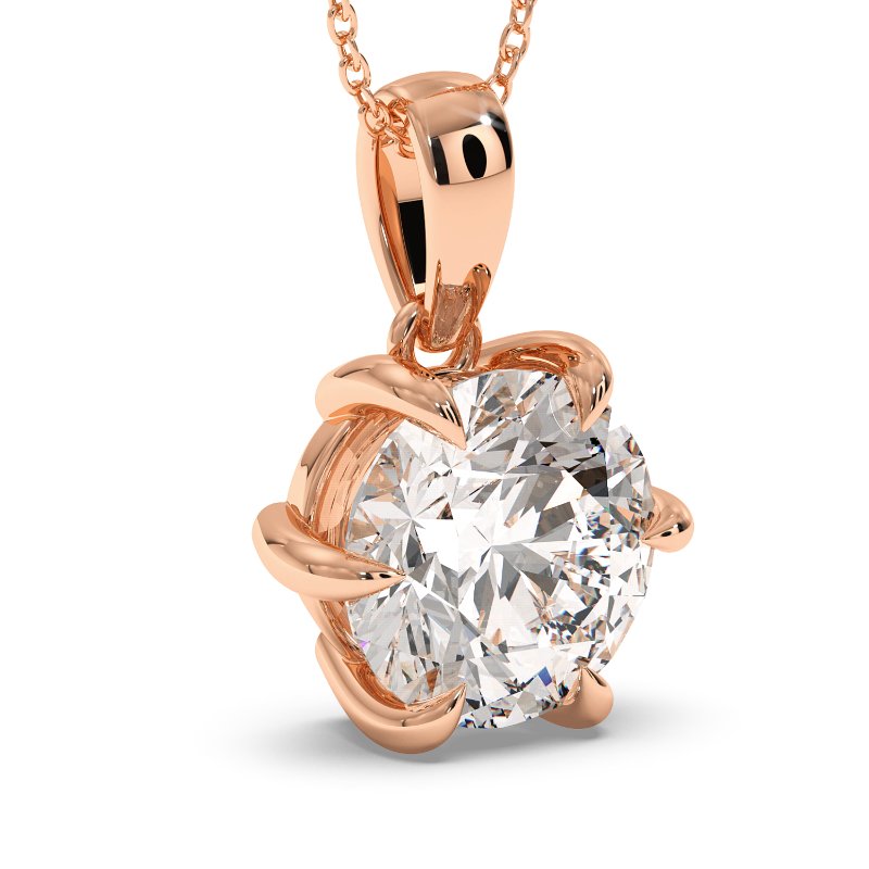 18K Rose Gold Brooke Pendant