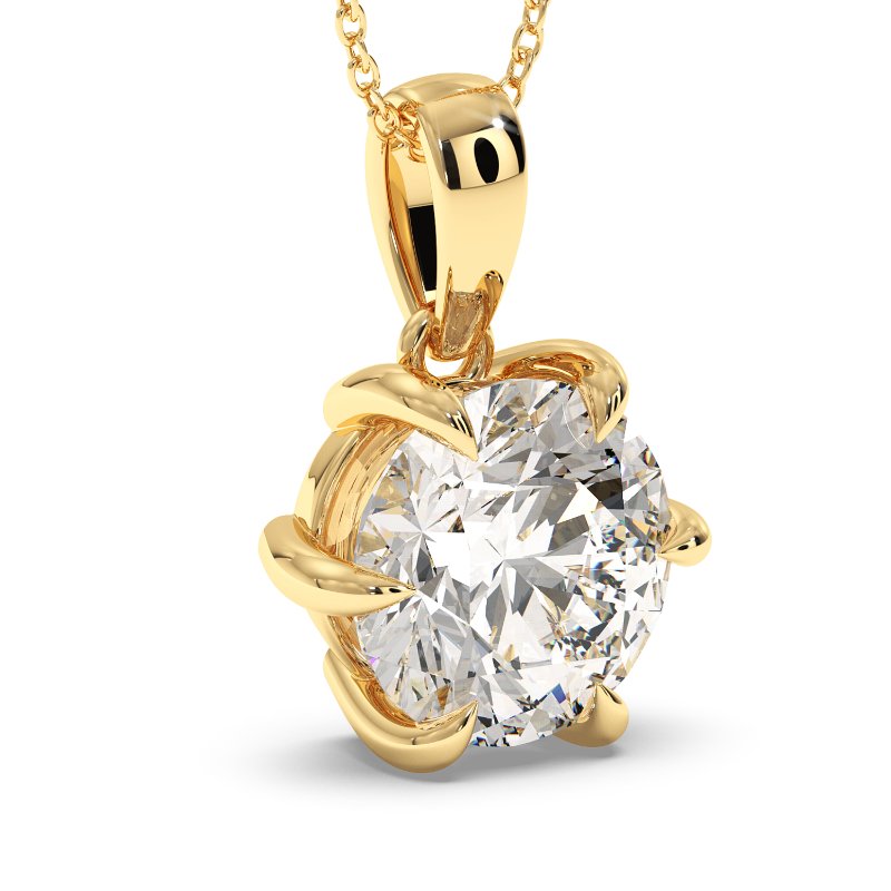 18K Yellow Gold Brooke Pendant