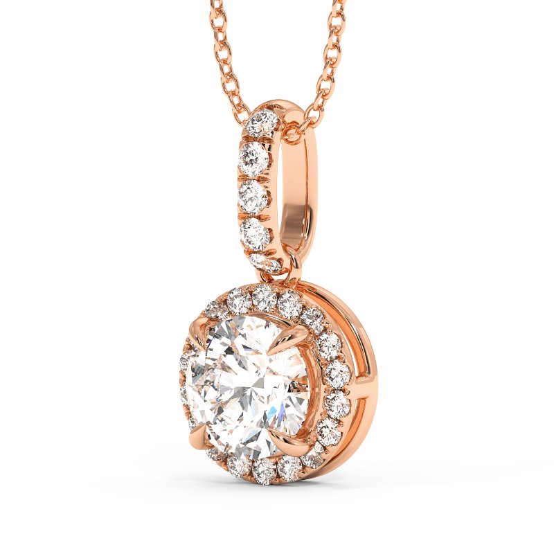 18K Rose Gold London Pendant