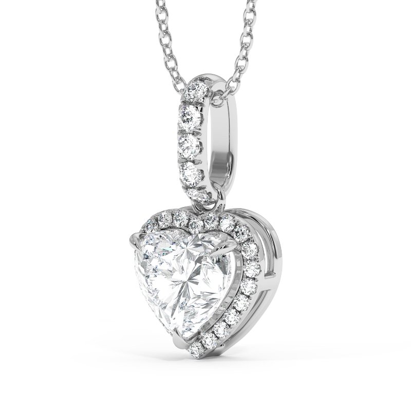 18K White Gold London Pendant