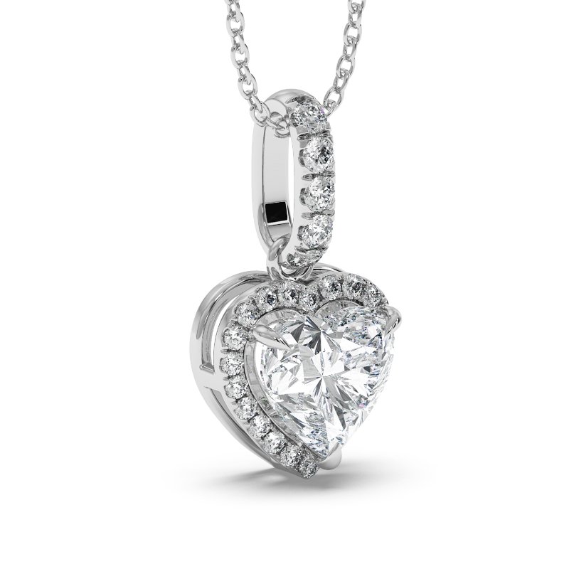 18K White Gold London Pendant