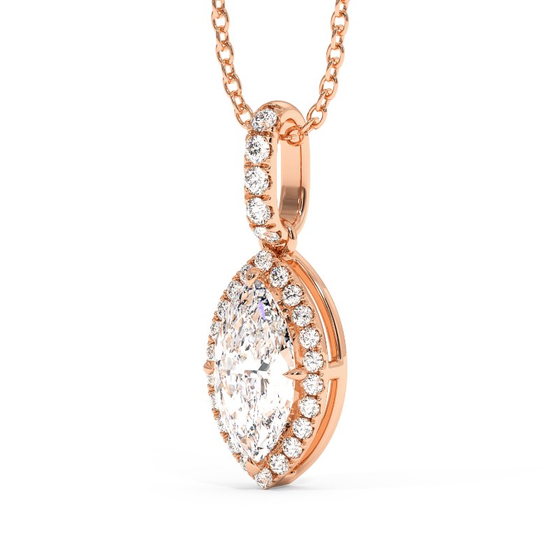 18K Rose Gold London Pendant