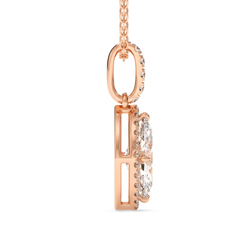 18K Rose Gold London Pendant