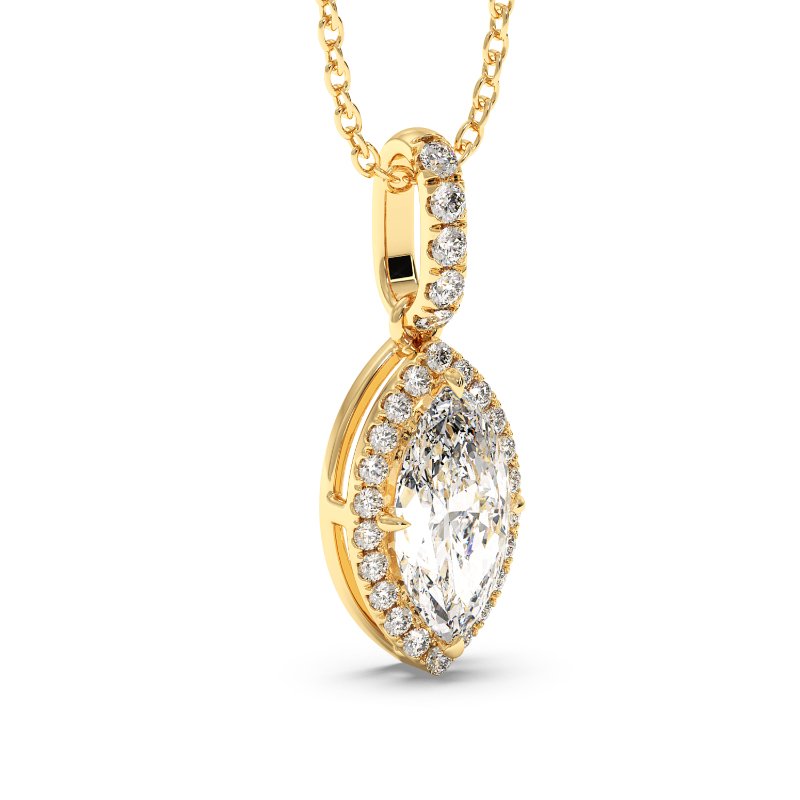 18K Yellow Gold London Pendant