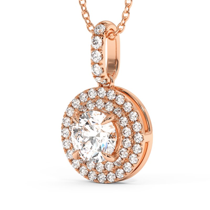 18K Rose Gold Aspen Pendant