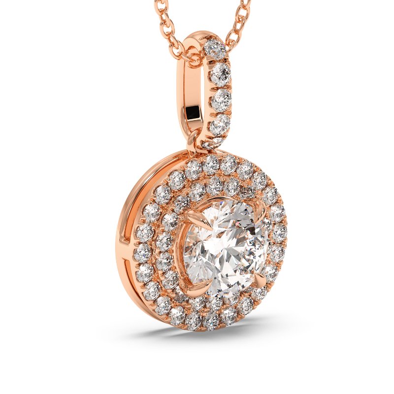 18K Rose Gold Aspen Pendant