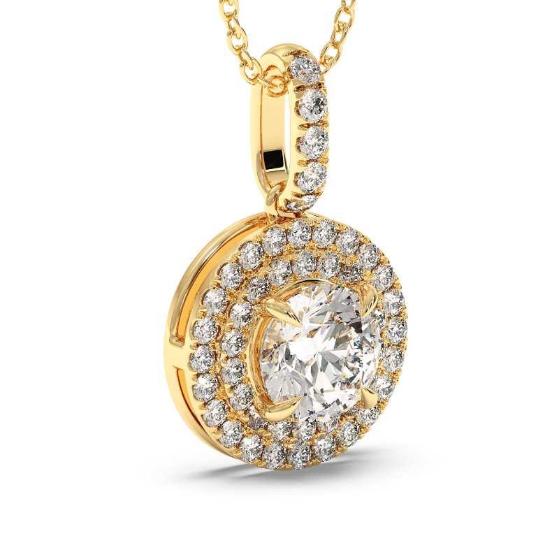 18K Yellow Gold Aspen Pendant