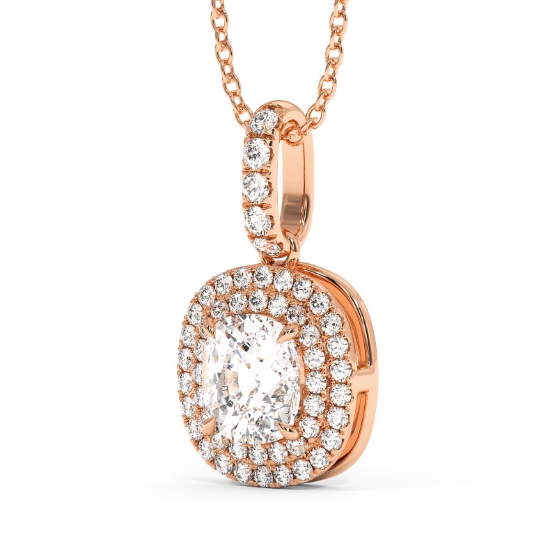 18K Rose Gold Aspen Pendant