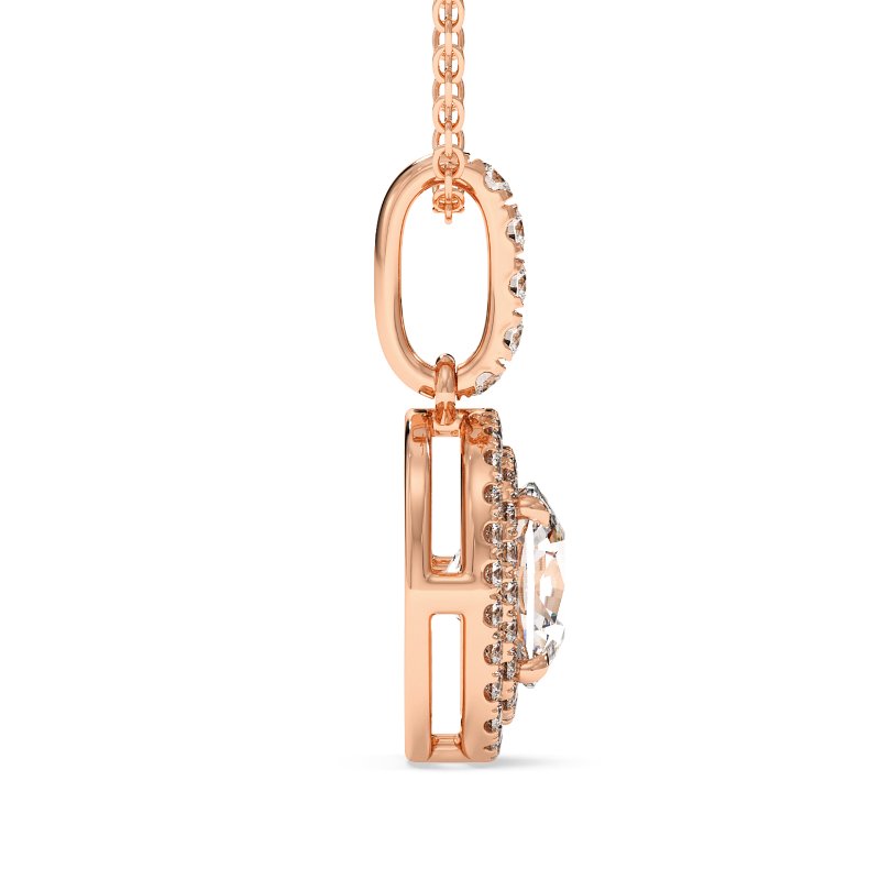 18K Rose Gold Aspen Pendant