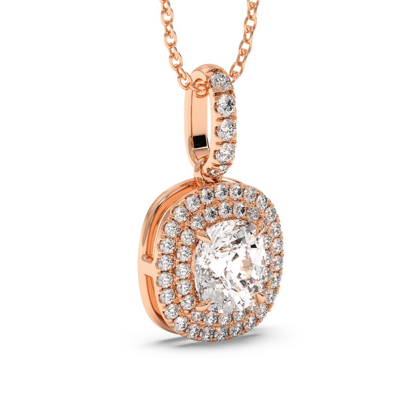 18K Rose Gold Aspen Pendant