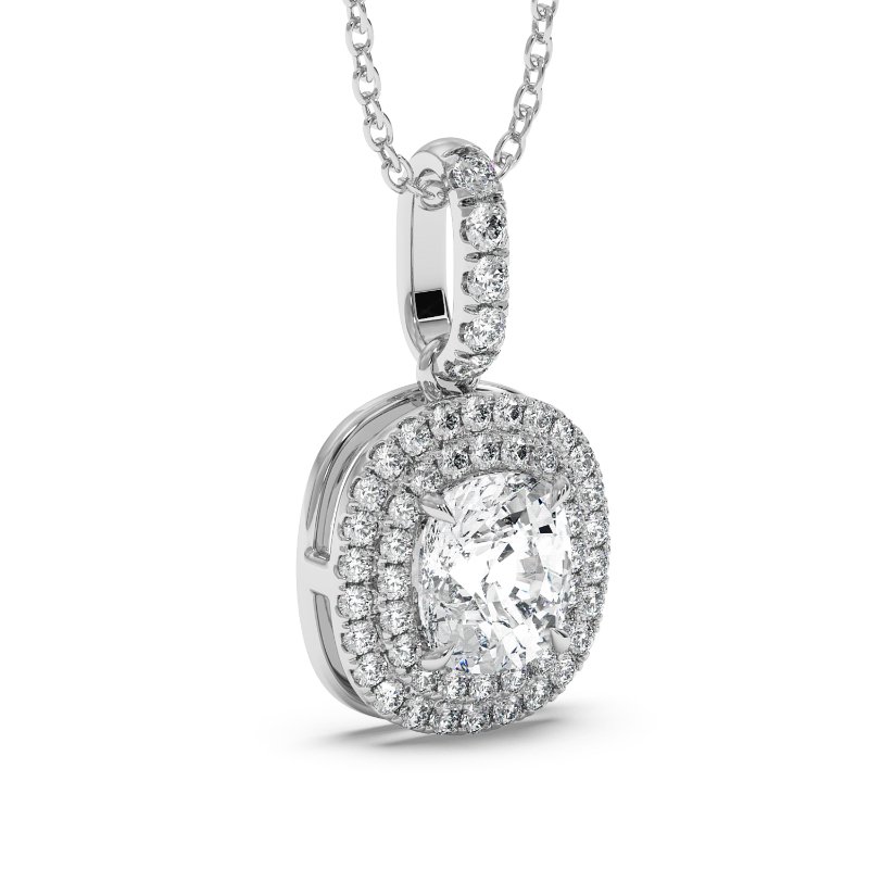 18K White Gold Aspen Pendant