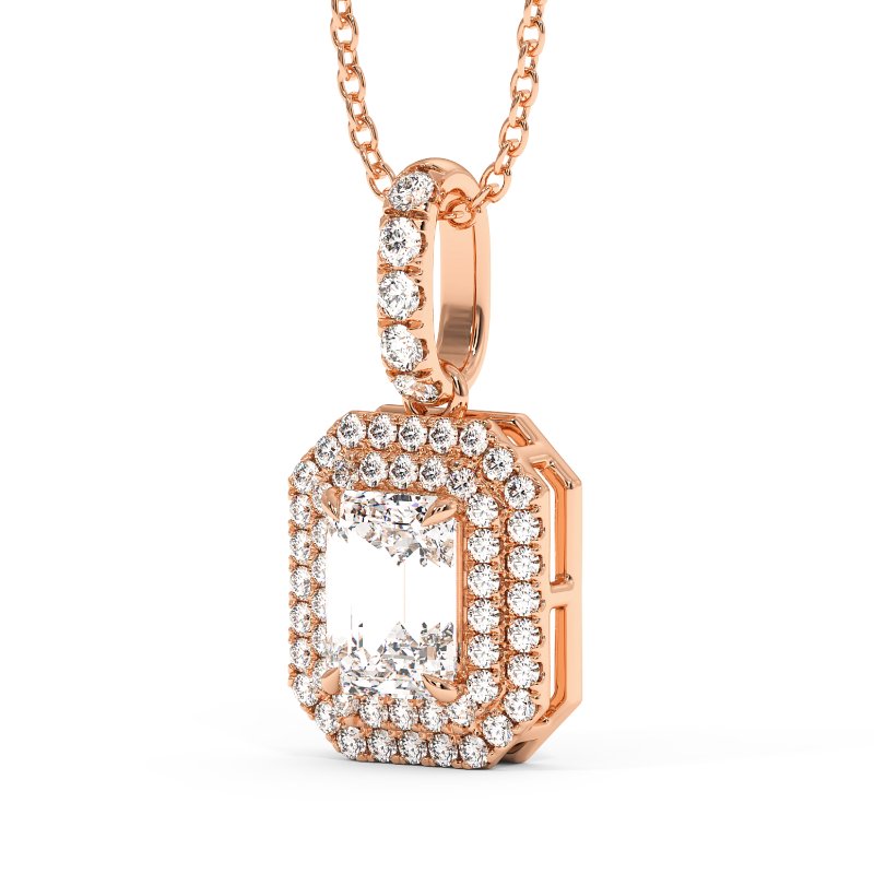 18K Rose Gold Aspen Pendant