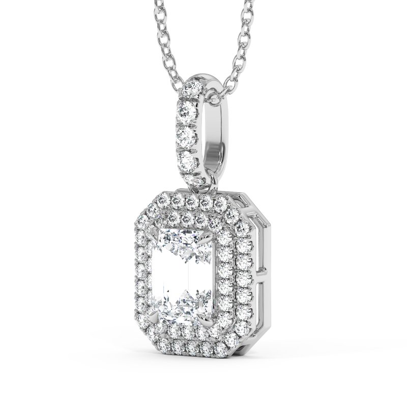 18K White Gold Aspen Pendant