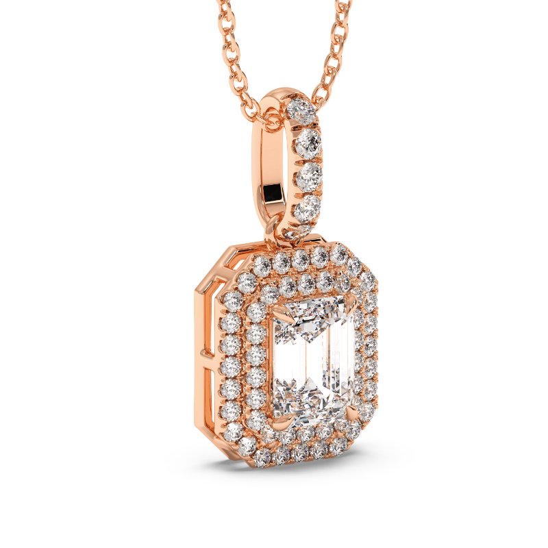 18K Rose Gold Aspen Pendant