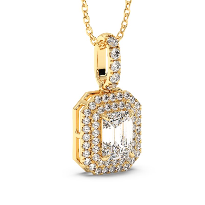 18K Yellow Gold Aspen Pendant